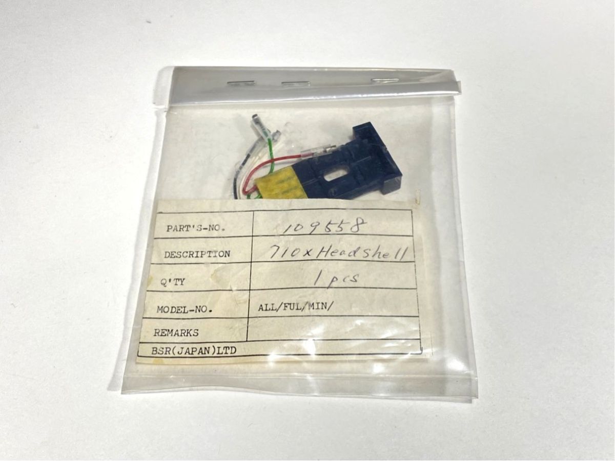 a3035 未開封品 BSR 710X レコードプレーヤー ターンテーブル 純正 専用 ヘッドシェル 109558 B109036