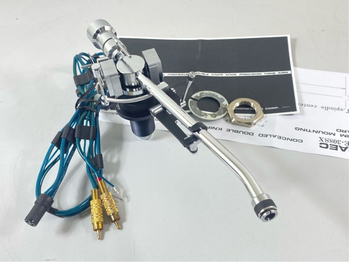 a6473 動作/外観良好 SAEC サエク WE-308SX WE308SX トーンアーム CX-5006B SAECケーブル/取説等付