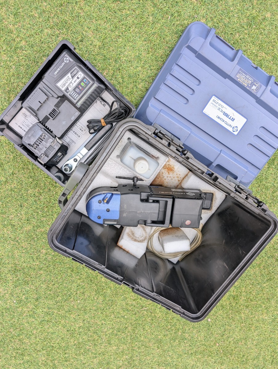 【簡易動作確認済】日東工器 NITTO KOHKI アトラエース CLO-2725 携帯式磁気応用穴あけ機