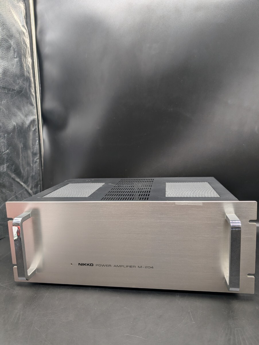 【音出ました】NIKKO ニッコー 日幸電子 M-204 DCステレオパワーアンプ ビンテージオーディオ　現状品