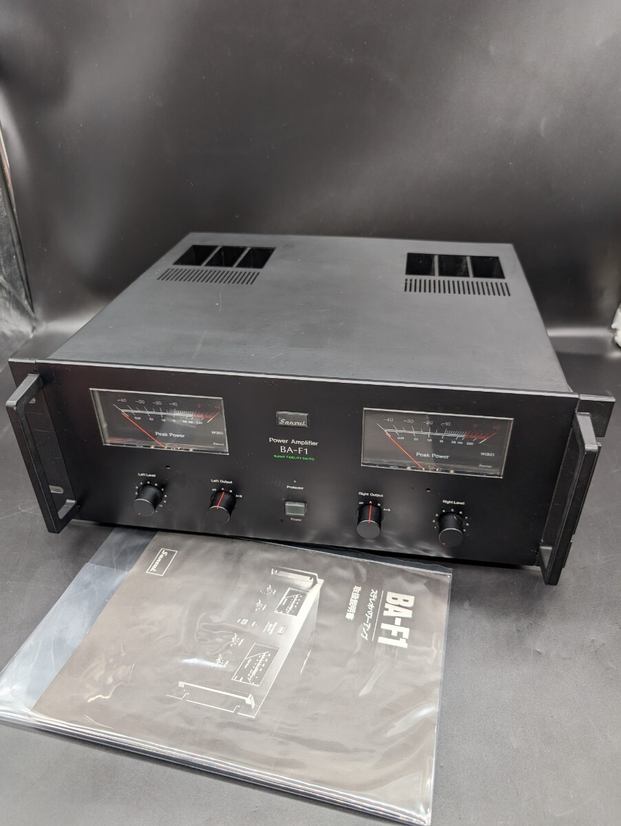 【 現状品・外装比較的綺麗 】希少　Sansui BA-F1 パワーアンプ サンスイ 