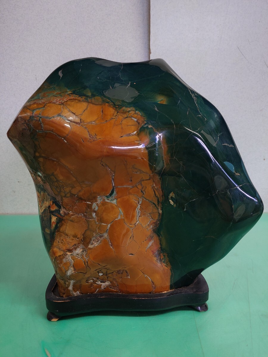 ● 北海道 道北 採掘 超巨大 ジャスパー 30.2kg/38×34×22.5cm 美石 水晶 翡翠 瑪瑙 鉱物 天然石 原石 宝石 鑑賞石 パワーストーン ③