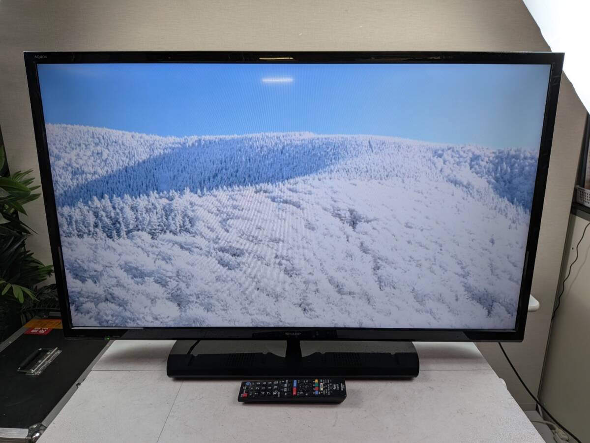 14776-043★SHARP シャープ AQUOS アクオス 液晶カラーテレビ 1920x1080 40V型(インチ) 2T-C40AE1 2019年製 リモコン非純正 通電確認済★