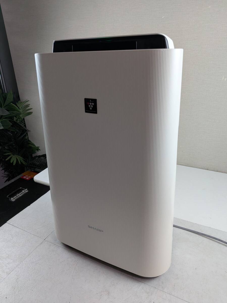 14736-063★SHARP シャープ プラズマクラスター7000 加湿空気清浄機 2.5L HEPAフィルター KC-N500Y-W ホワイト 2021年 通電確認済★