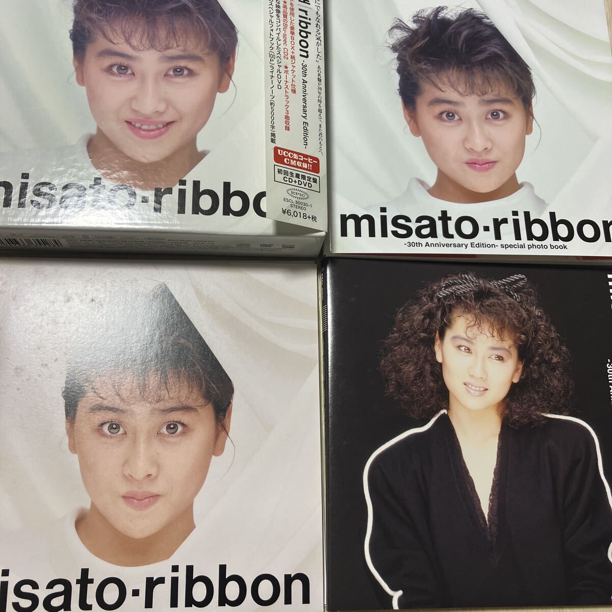 【中古品】渡辺美里 misato-ribbon 30th Anniversary Edition 初回生産限定盤 CD+DVD ESCL-30030〜1 帯付き