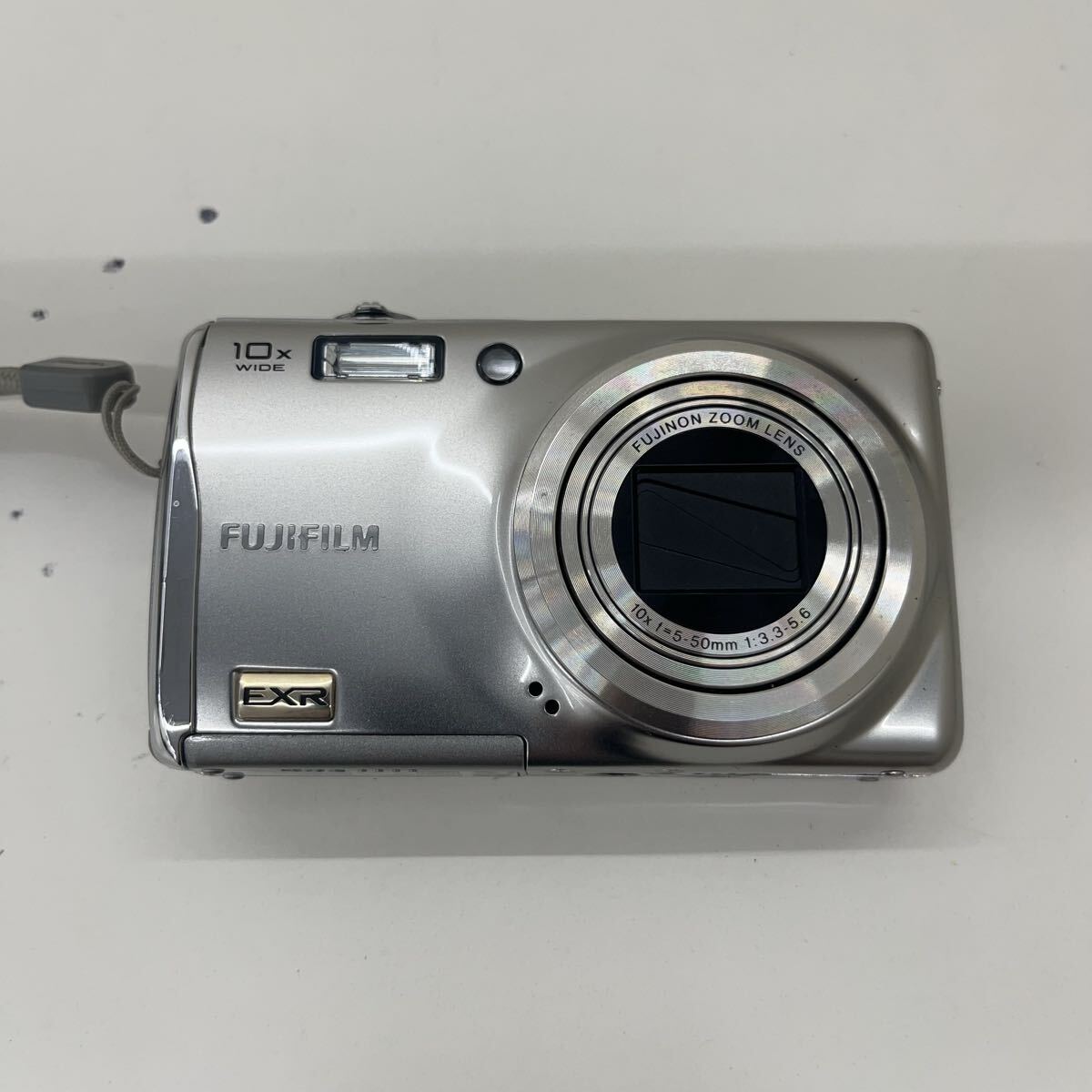 【ジャンク/外観美品】FUJIFILM 富士フイルム FinePix EXR デジタルカメラ シルバー 10x WIDE バッテリー欠品 動作未確認 オールドコンデジ