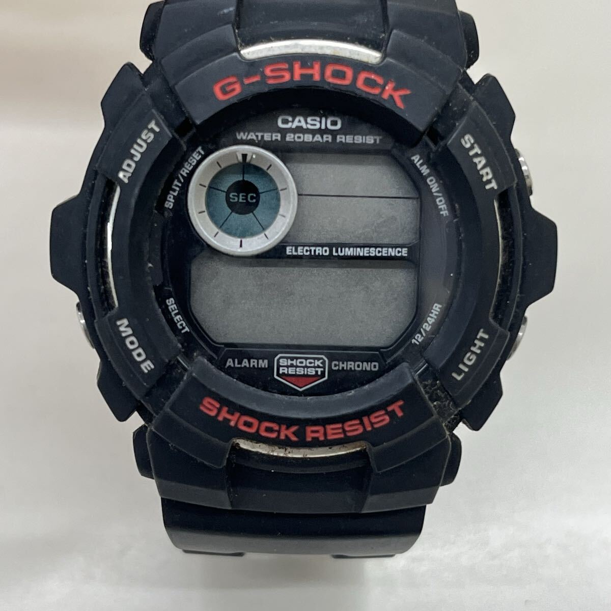 CASIO G-SHOCK G-2000 純正ケース付 カシオ ジーショック ブラック レッド デジタル 腕時計 レトロ ヴィンテージ