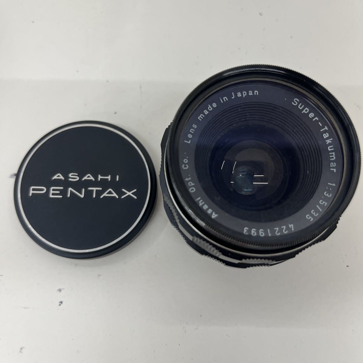 ASAHI PENTAX Super-Takumar 35mm F3.5 希少純正ケース・キャップ付 ペンタックス スーパータクマー 広角単焦点 