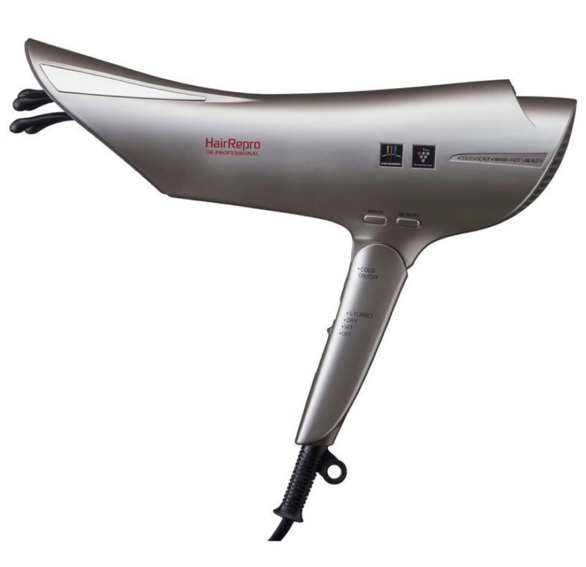 送料無料～（美品）アデランス ヘアドライヤー ヘアリプロ N-LED SONIC AD-HR01 (シャンパンゴールド) （W-49）
