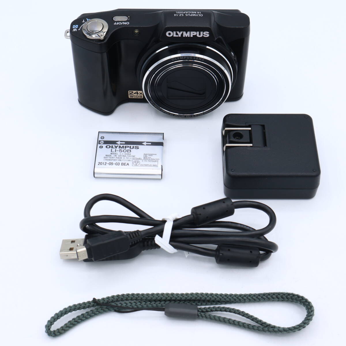 OLYMPUS オリンパス デジタルカメラ SZ-14 1400万画素 光学24倍ズーム 3Dフォト機能 ブラック SZ-14 BLK #260608_JHQ217165