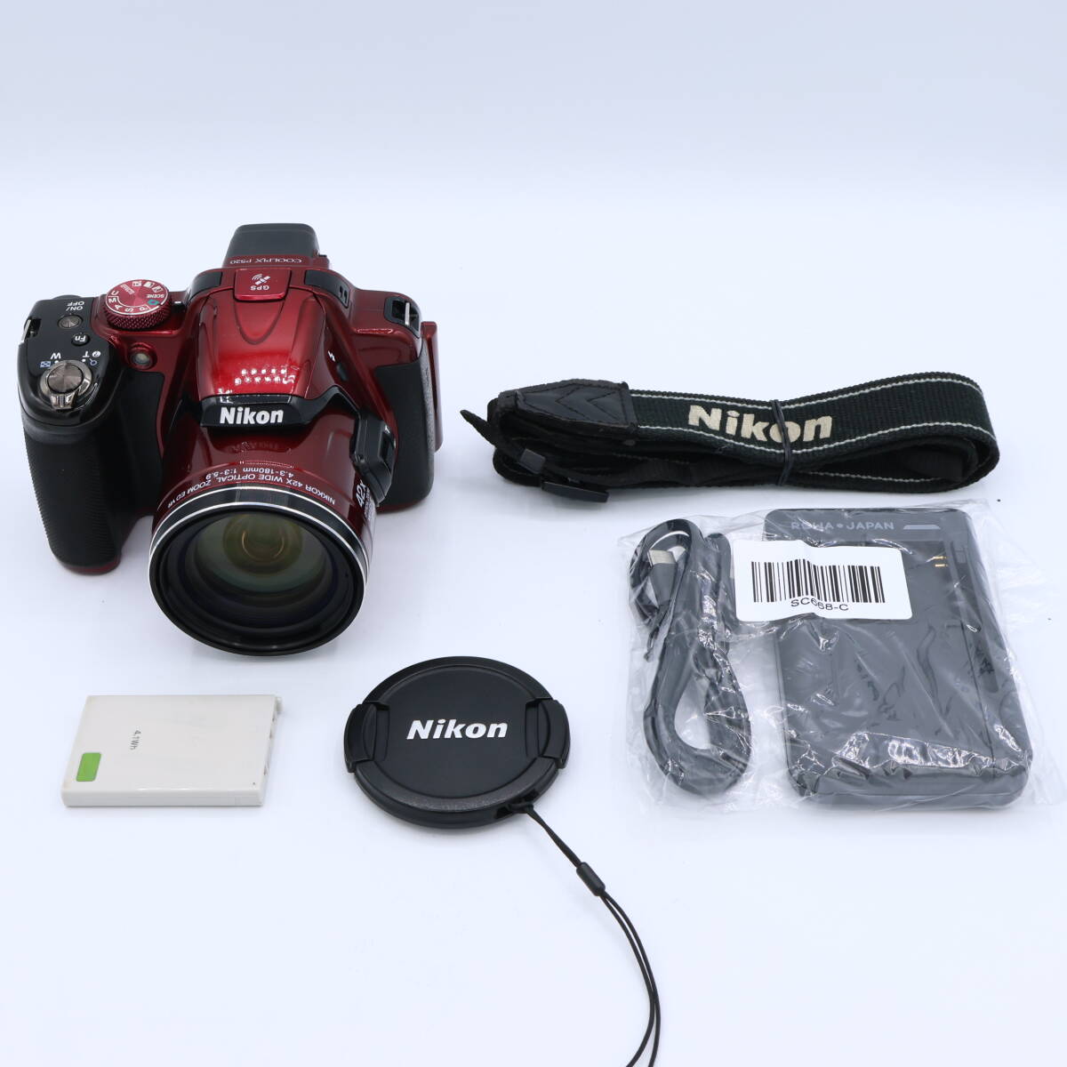 Nikon ニコン デジタルカメラ COOLPIX P520 光学42倍ズーム バリアングル液晶 レッド P520RD #260608_22013506