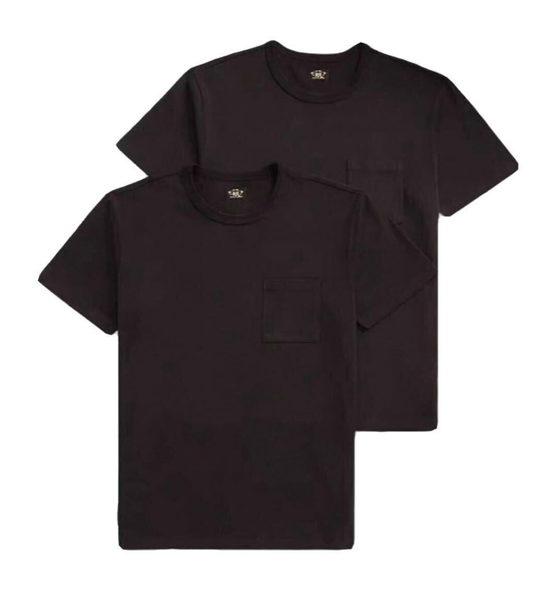 RRL 2P ポケットTシャツ ブラック Lサイズ 2枚組