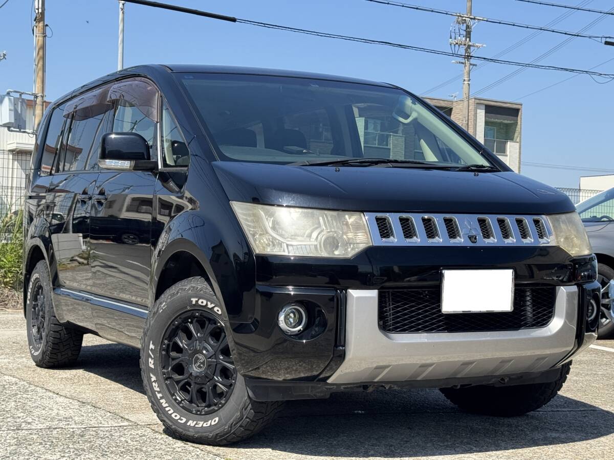 【車検令和8年9月】デリカD:5 4WD Gナビパッケージ/スマートキー/フルセグTV/ETC/16インチアルミ/オープンカントリー/左パワスラ/キセノン
