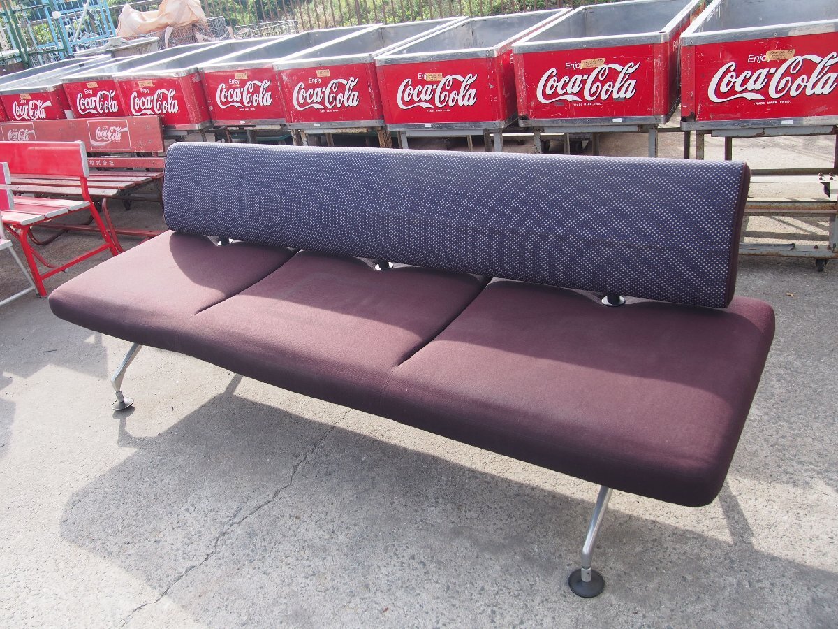 ☆【T0612-25】 VITRA ヴィトラ 三人掛け ソファ サイズ2250