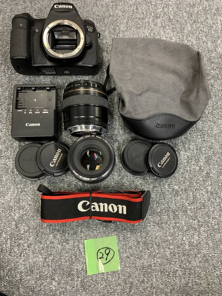 (29)1円売切り Canon キヤノン EOS 6D EF 85mm F1.8 USM EF 50mm F1.4 デジタル一眼レフ ジャンク