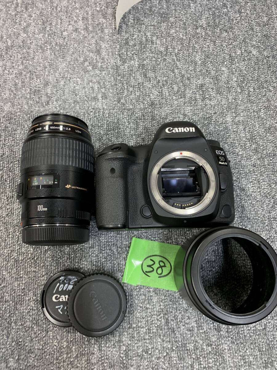 (38)1円売切り Canon キヤノン EOS 5D Mark IV EF 100mm F2.8 Macro USM デジタル一眼レフ ジャンク