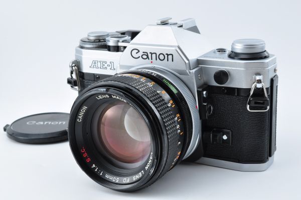 Canon キヤノン AE-1 35mm フィルムカメラ FD 50mm f/1.4 S.S.C. SSC 2600219