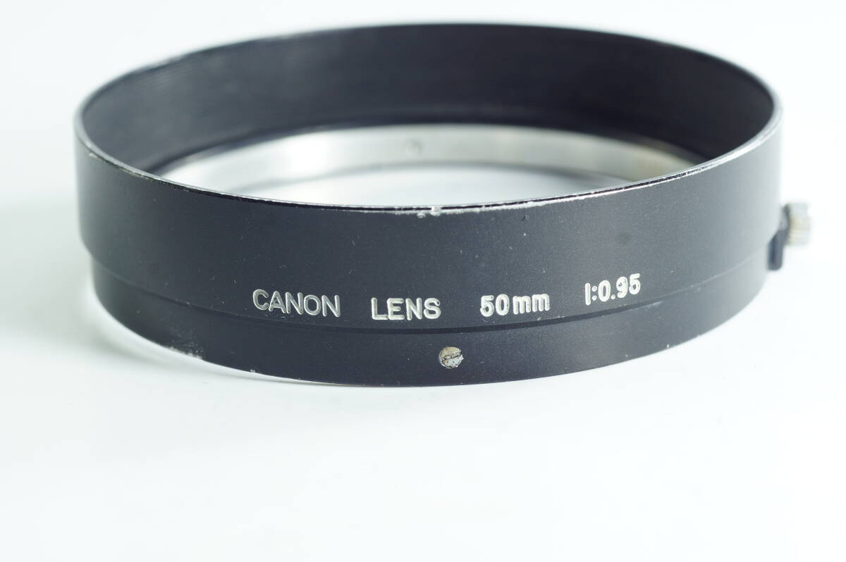 6A-110 希少 CANON LENS 50mm 0.95 キャノン50mm F0.95用 レンジファインダー メタルフード