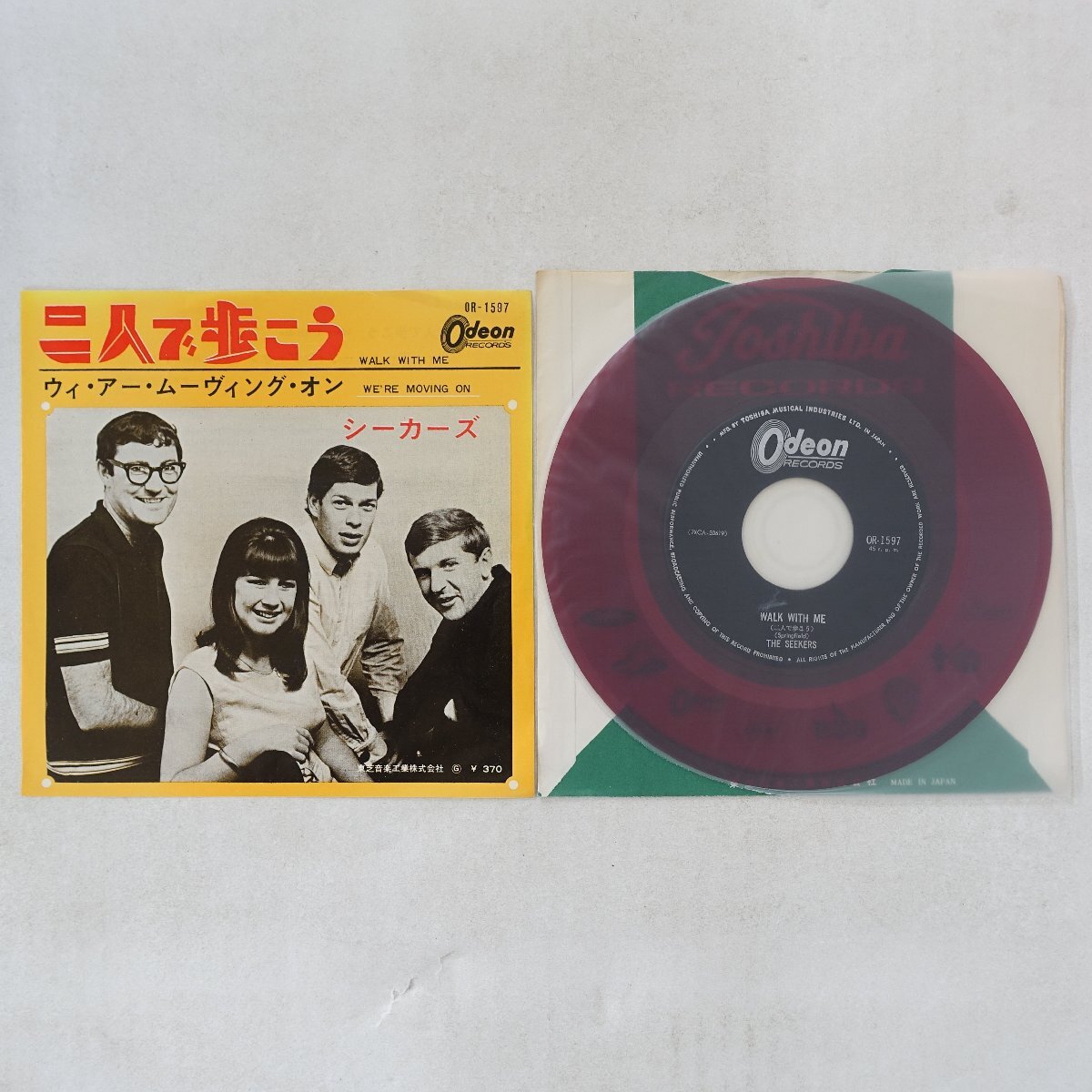 11262551;【国内盤/赤盤/7inch】シーカーズ / 二人で歩こう / ウィ・アー・ムーヴィング・オン