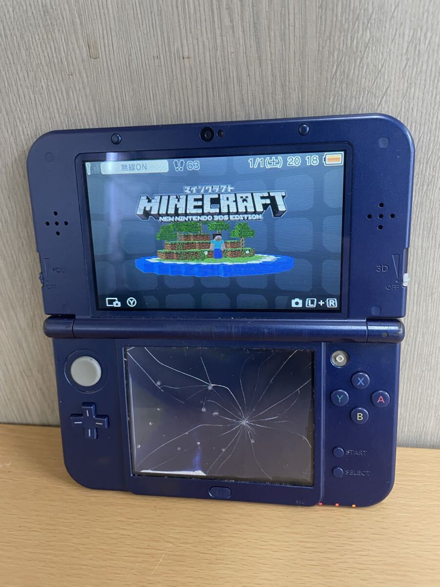 ☆ Nintendo Newニンテンドー3DSLL RED-001 メタリックブルー　通電確認済
