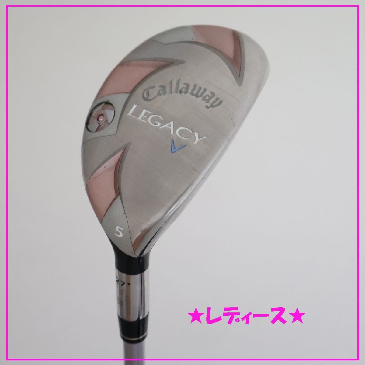 ●レディース！キャロウェイ★レガシー-LEGACY- ユーティリティ　2012年モデル　U5　27°SPEED METALIX Z 40Hカーボン　L　(90243