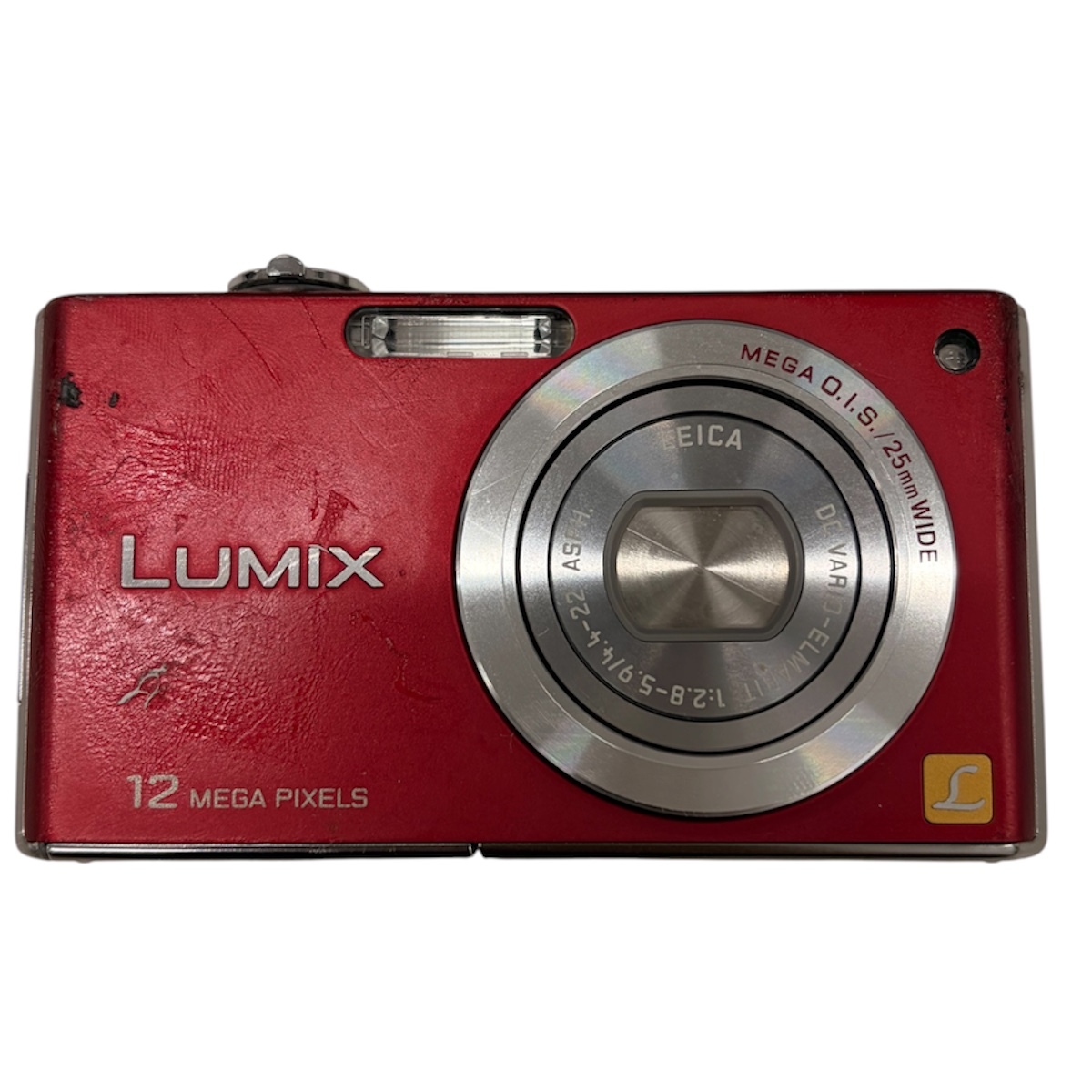 1円スタート Panasonic パナソニック LUMIX ルミックス DMC-FX40 カメラ デジカメ デジタルカメラ レッド 現状品 動作未確認 