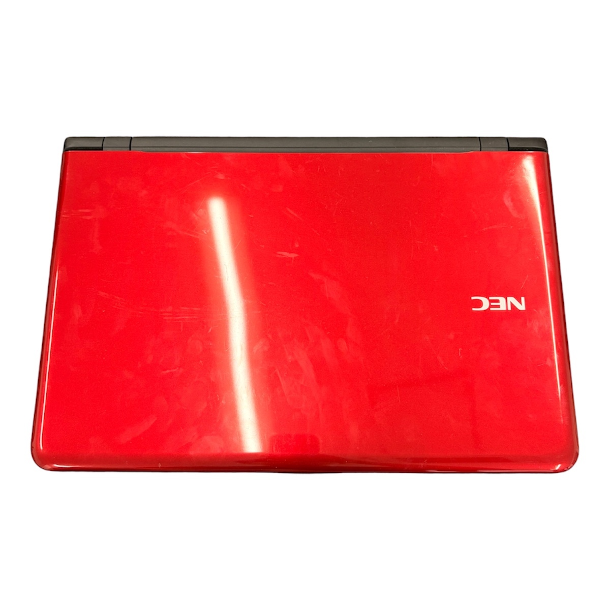 一円スタート【美品】NEC パーソナルコンピュータ Lavie ラヴィエ PC-LS150SSR-T1 パソコン 精密機器 レッド 現状品 通電確認済み