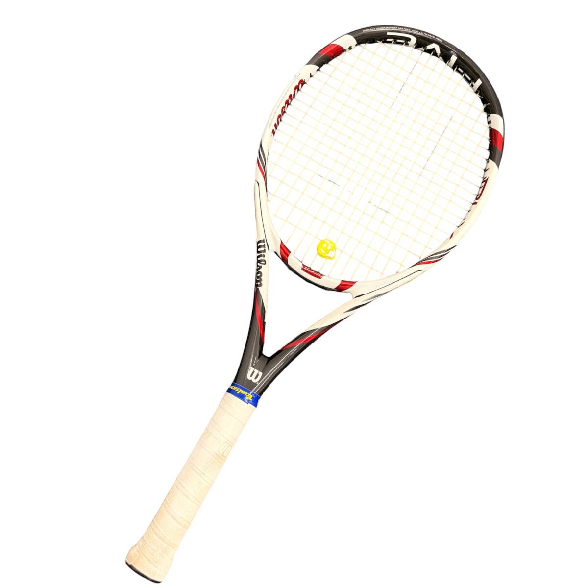 １円スタート【美品】WILSON ウィルソン 103 264G 16×20 BLX FIVE テニスラケット スポーツ用品 ホワイト 現状品