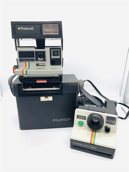 (A) POLAROID ポラロイド 1000 LAND CAMERA Supercolor 635 フィルムカメラ ポラロイドカメラ セット 中古 レトロ 現状品 1円～ 16773