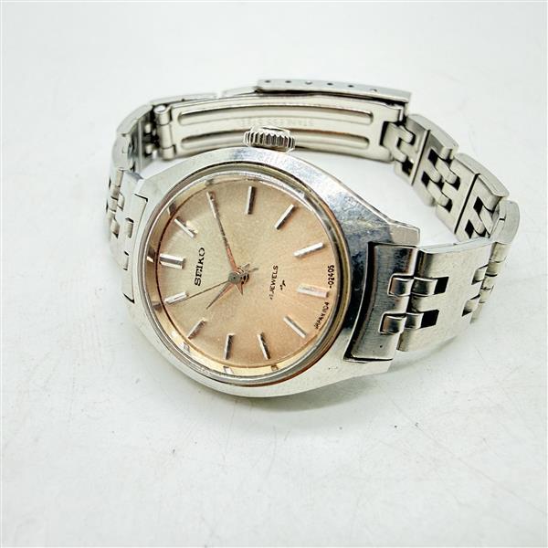 (A) SEIKO セイコー 1104-0090 稼働品 手巻き レディース ヴィンテージ 腕時計 シルバー文字盤 3針 21石 アンティーク ウォッチ 稼働 16391