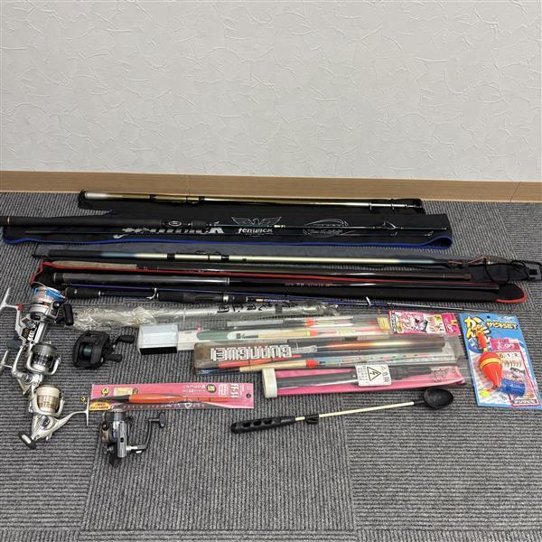 (A) 釣り具 まとめ 釣具 沢山 竿 ルアー その他 レジャー フィッシング スポーツ 釣り 海釣り 川釣り 動作未確認 現状品 保管品 1 円出品 
