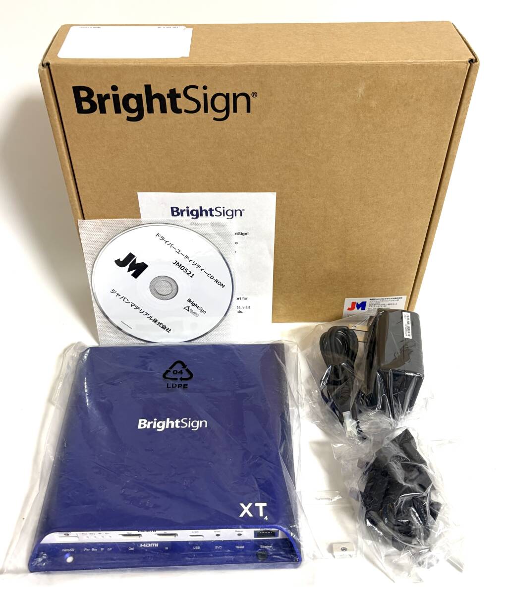 ★美品★ BrightSign デジタルサイネージ XT1144 マルチインタラクティブ 4Kメディアプレーヤー 拡張I/Oプレーヤー BS/XT1144 I260617