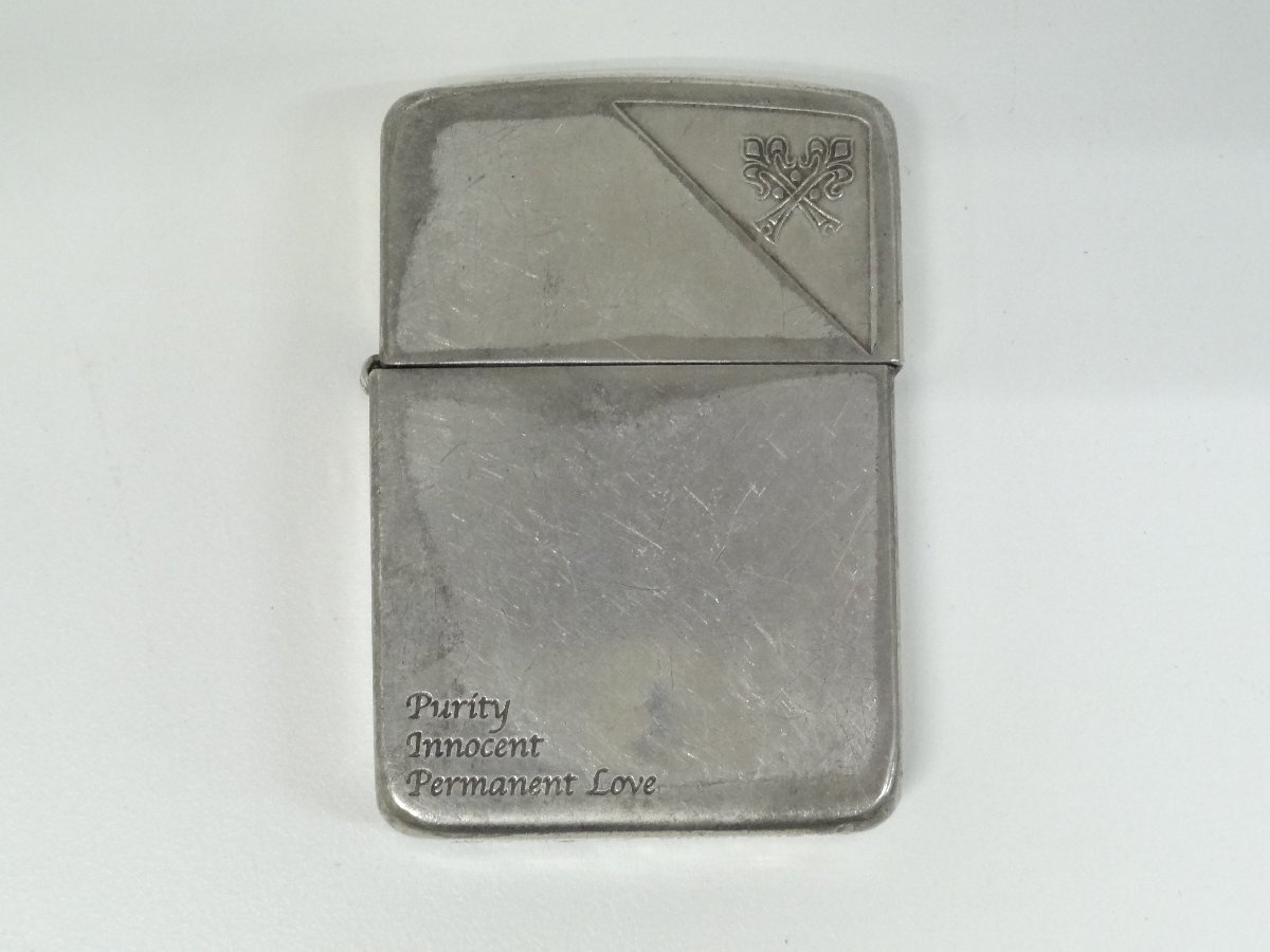 ユ■/Zこ0598　Zippo ジッポ　1941 レプリカ 4連ヒンジ　Purity Innocent Permanent Love //着火未確認 ジャンク 保証無
