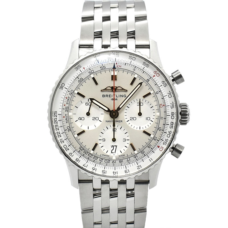 【国際保証書有り】ブライトリング BREITLING ナビタイマー B01 クロノグラフ 41 AB0139211G1A1 メンズ USED 中古
