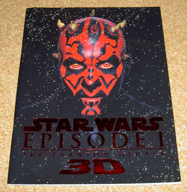 ★スターウォーズ 劇場パンフレット 『エピソード１ ファントム・メナス 3D』