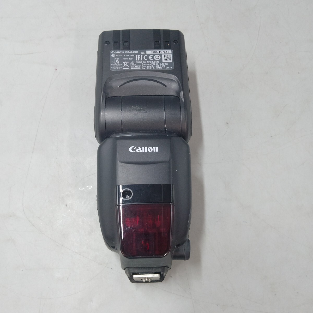 A Canon キヤノン SPEEDLITE　スピードライト 600 EX II-RT ストロボ　ブラック　0800107818 通電確認済