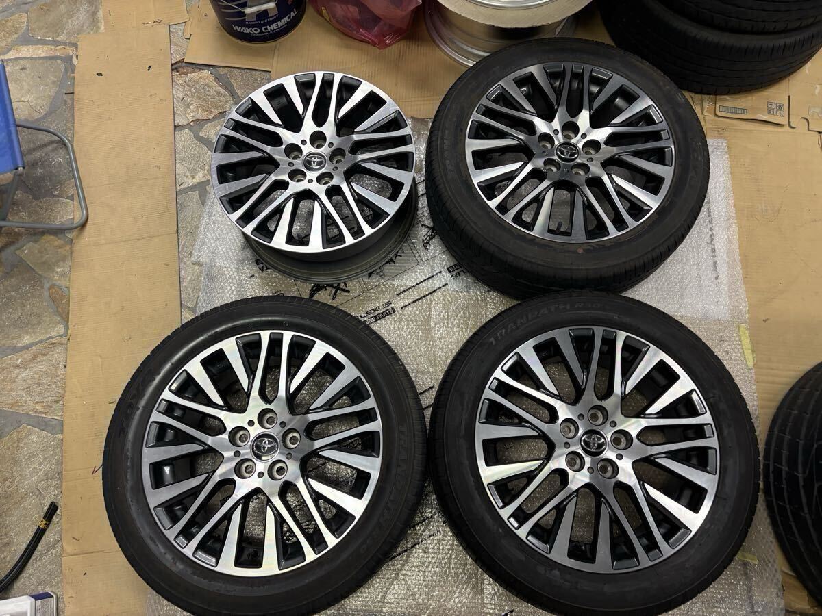 トヨタ 30系 アルファード ヴェルファイア 18インチ　タイヤ付きアルミホイール 18×7.5J 45 5穴 235/50R 