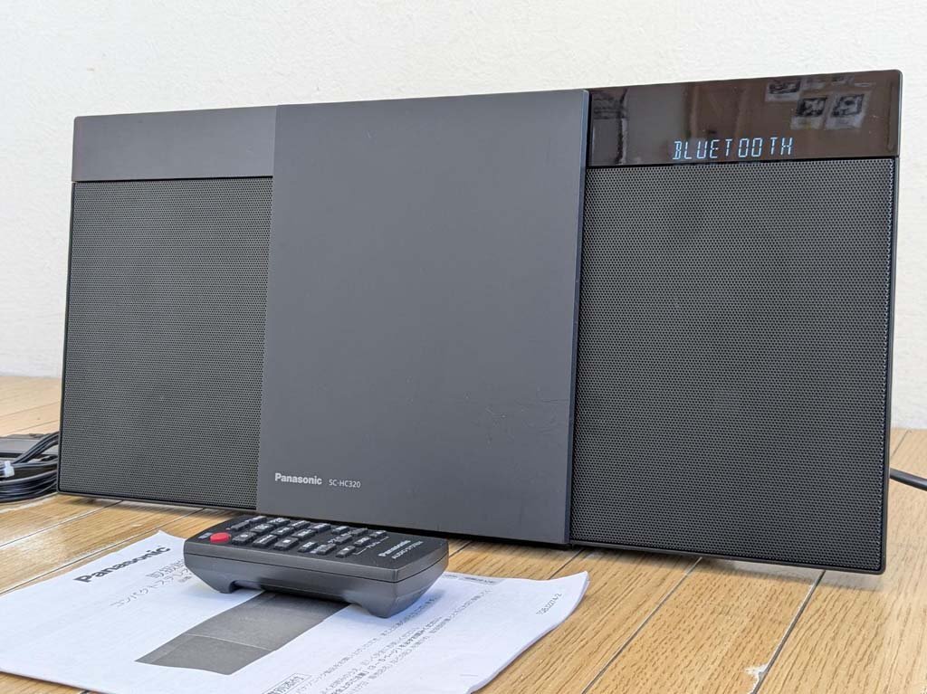 △パナソニック ミニコンポ SC-HC320 Bluetooth ワイドFM CDUSB