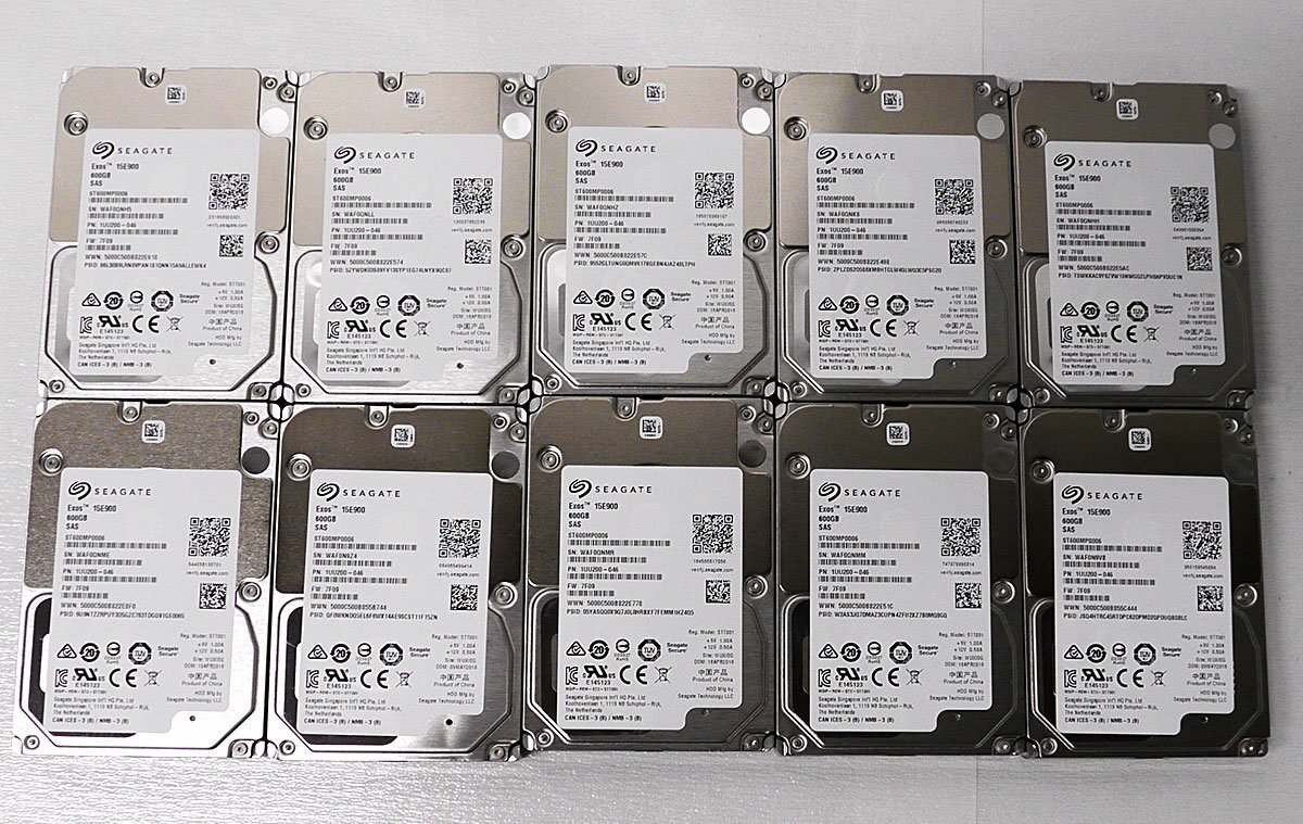 レターパックプラス 10個セット Seagate ST600MP0006 15E900 SAS HDD 2.5インチ ハードディスク シーゲイト サーバ S060209