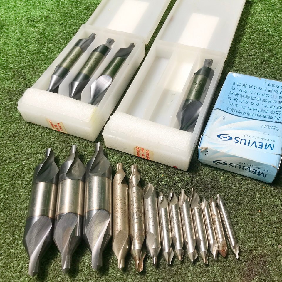 岡蒼g551 ヤマワ 他 ■センタードリル 全長約40mm～100mm サイズ(2×60°/3×60°×8/5×60°/8×60°×20)等 ★計17点セット