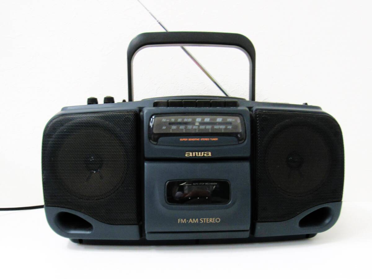 aiwa アイワ コンパクト ディスク ステレオ ラジオ カセットレコーダー CSD-EX120 CD カセットテープ AM/FMラジオ 1995年製 HG260612