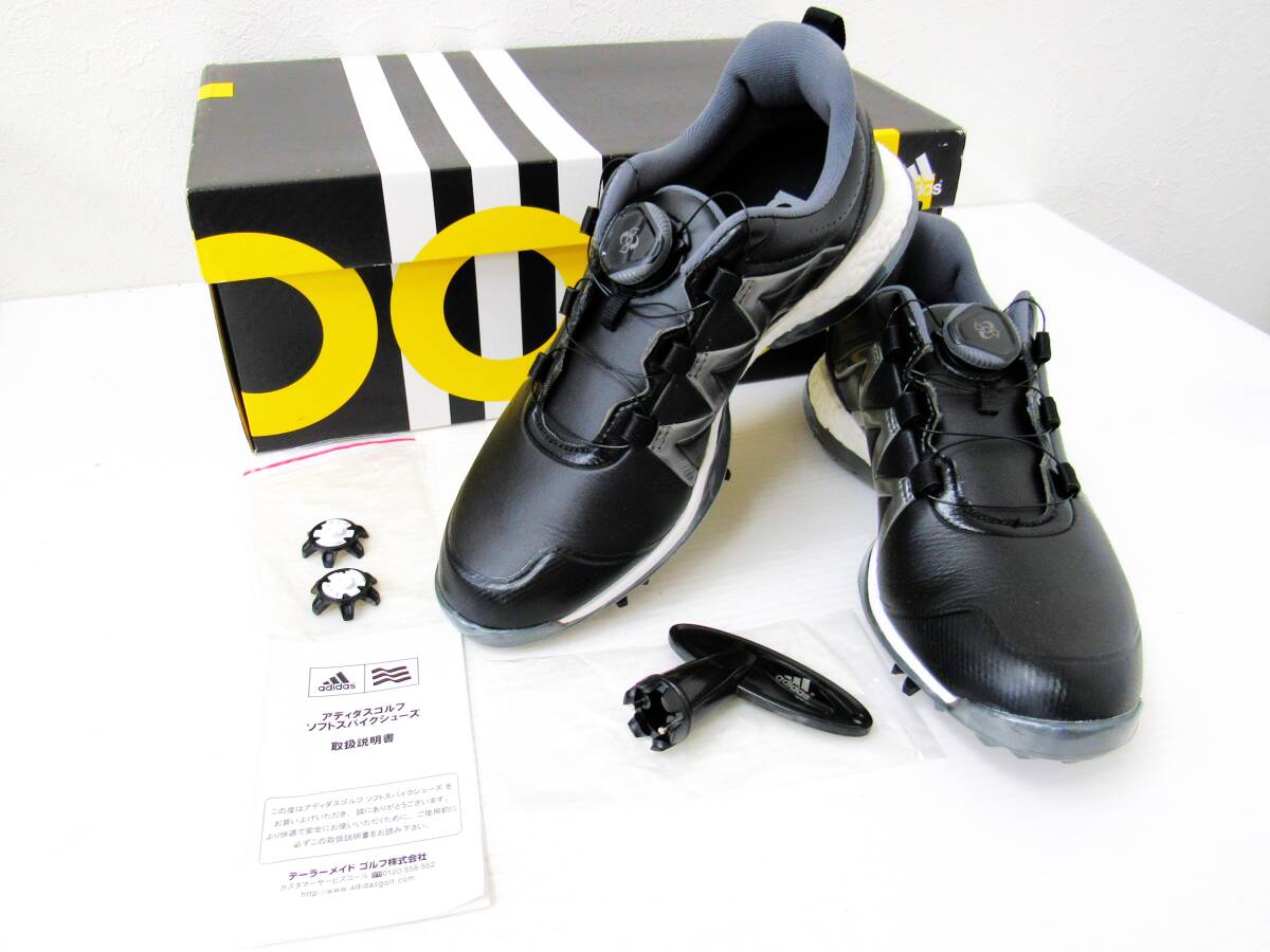 アディダス ゴルフシューズ W adipower boost Boa 女性用 23.5cm Q44747 レンチ・予備スパイク付 