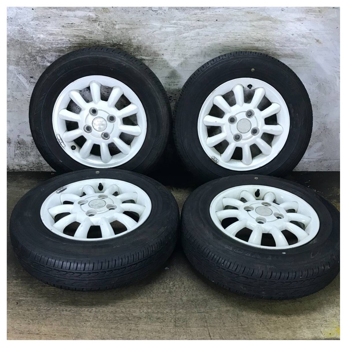 68 DUNLOP DIGI TYRE EC202 145/80R13 2022年製 9分目 ラパン 純正 等 *11794