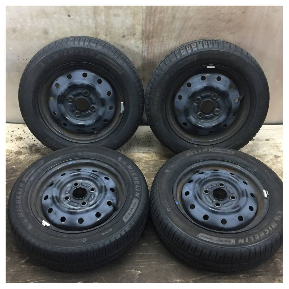 132 MICHELIN ENERGY SAVER 4 155/65R13 8.5分目 ゼスト ライフ オッティ モコ ルークス アルト ワゴンＲ エッセ ミラ ムーブ 等 *12455