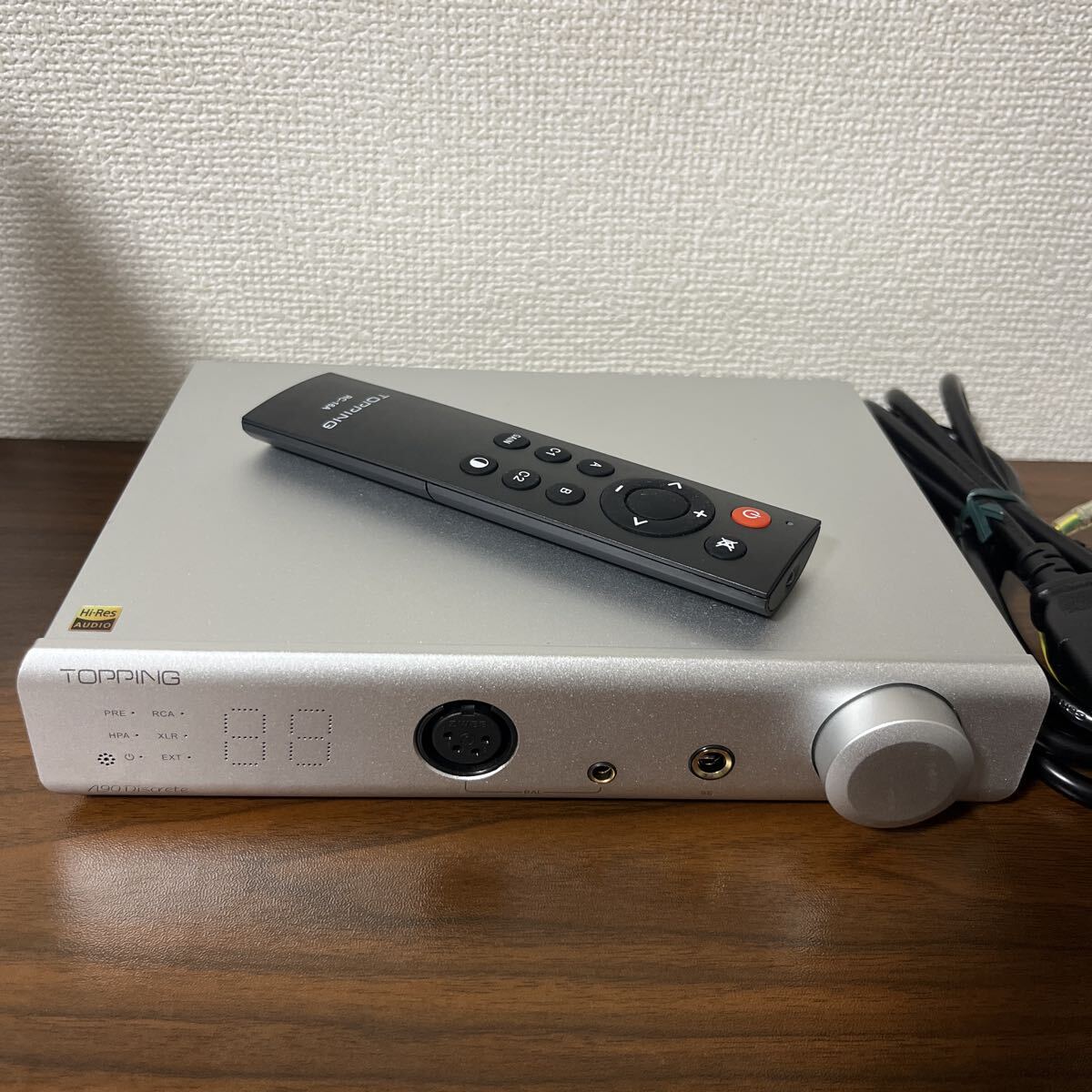 TOPPING A90D BALANCED HEADPHONE AMPLIFIER model TP308 ヘッドホンアンプ A90 Discrete ヘッドフォンアンプ 動作確認済み