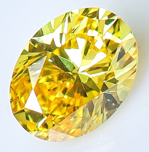 【100円～】VS1！FANCY VIVID YELLOW（ナチュラルカラー）0.135ｃｔ 天然ダイヤ ＯＶ