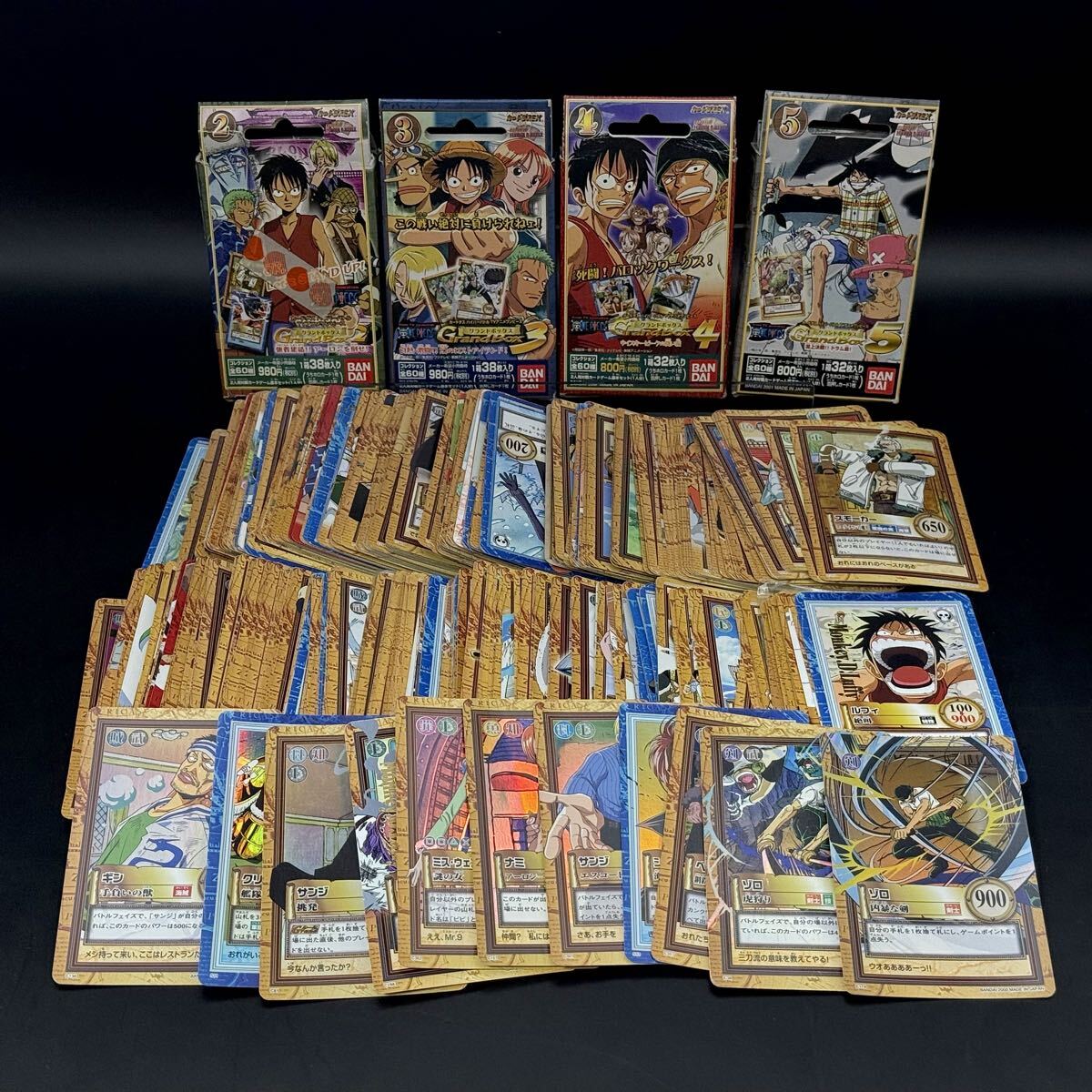 【激レア】旧ワンピースカード 大量まとめ売り グランドボックス 開封済 バンダイ カードダス 初期 レトロ プレイ用