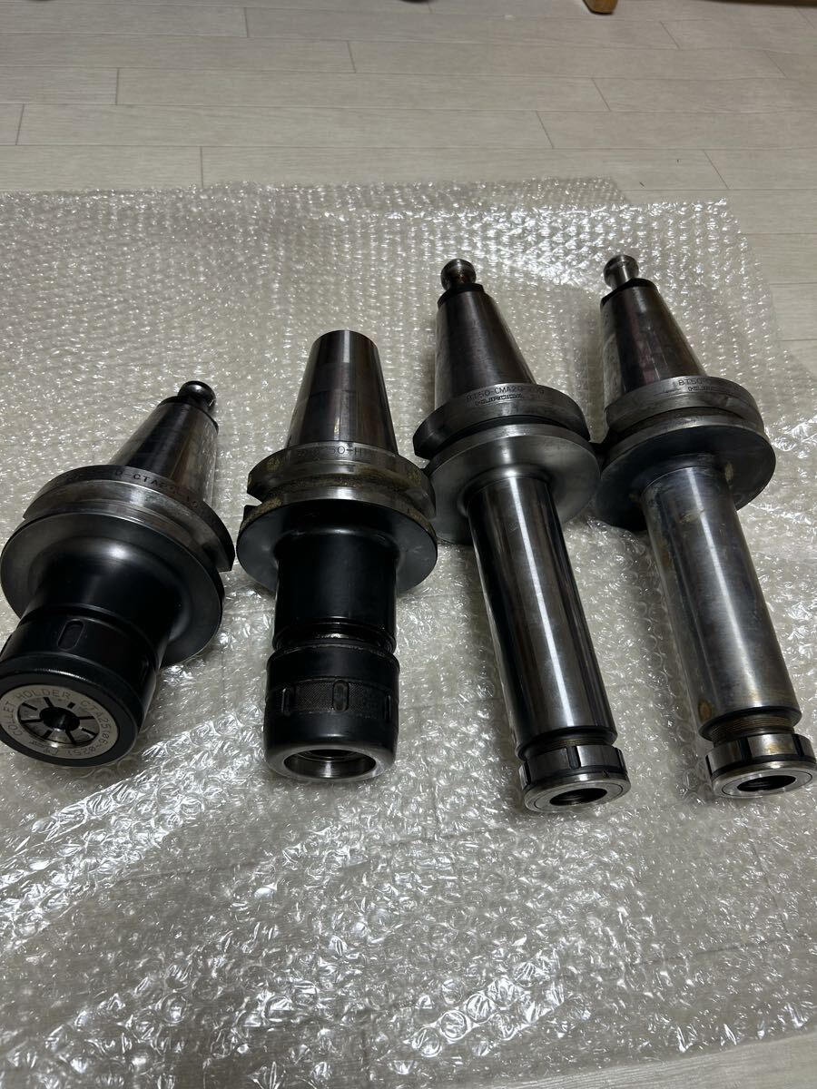 MST/溝口　BT50-CTA25S コレットホルダとKURODA BT50-CMA20-200 コレットホルダーと BIG BT50 (4本) セット　です