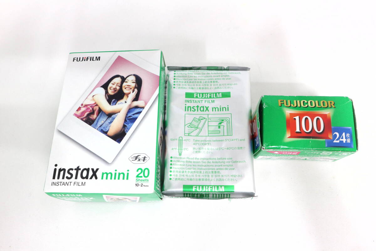 【未開封】富士フイルム instax mini チェキ フィルム 1箱 1袋 / FUJICOLOR 100 ネガ カラー 期限未確認 現状品 Y396