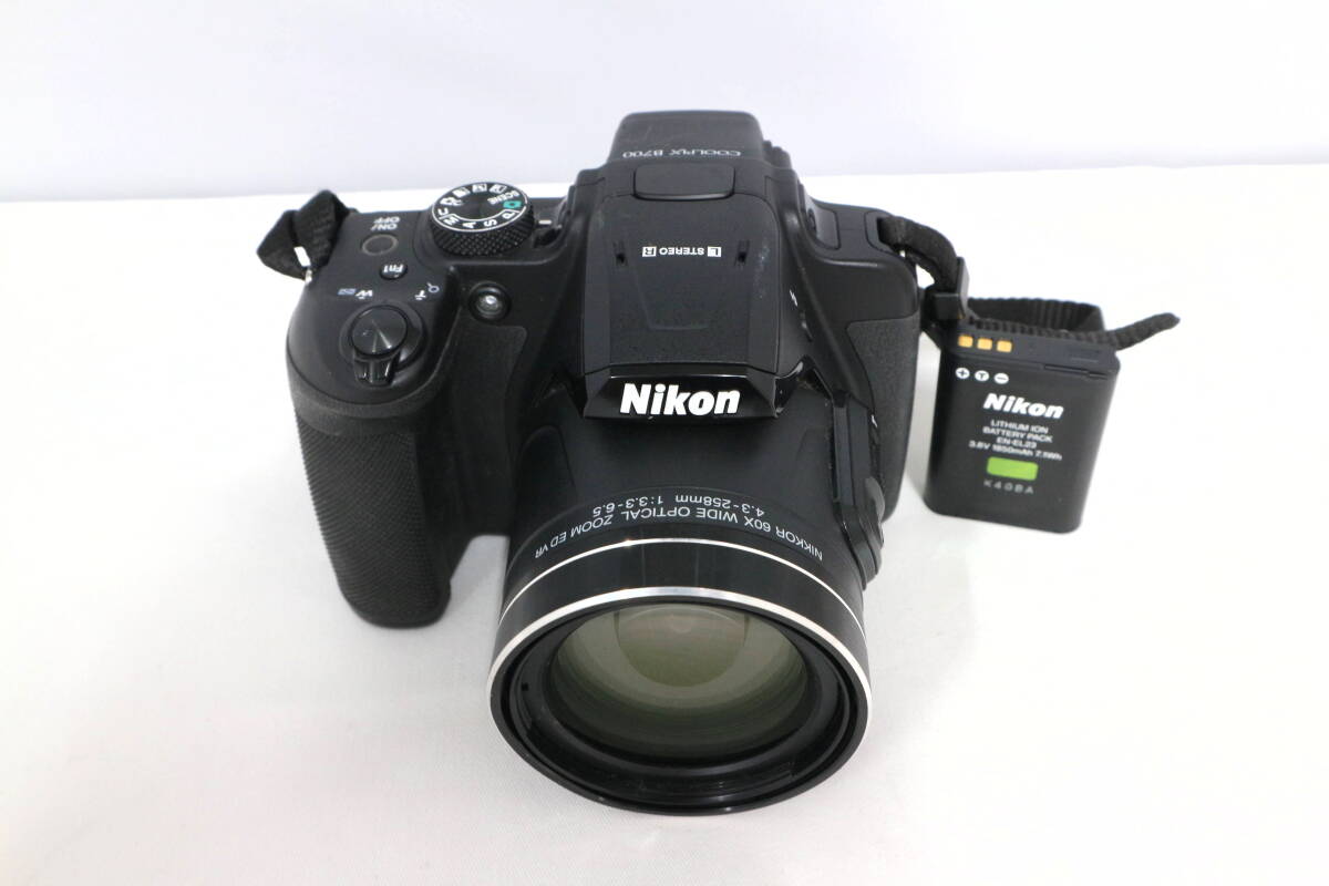 【ジャンク】Nikon COOLPIX B700 ブラック ニコン クールピクス 高倍率ズーム 光学60倍 デジタルカメラ 通電未確認 現状品 Y399